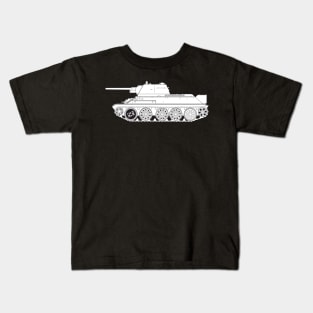 Soviet T-34-76 tank of the 1943 model Kids T-Shirt